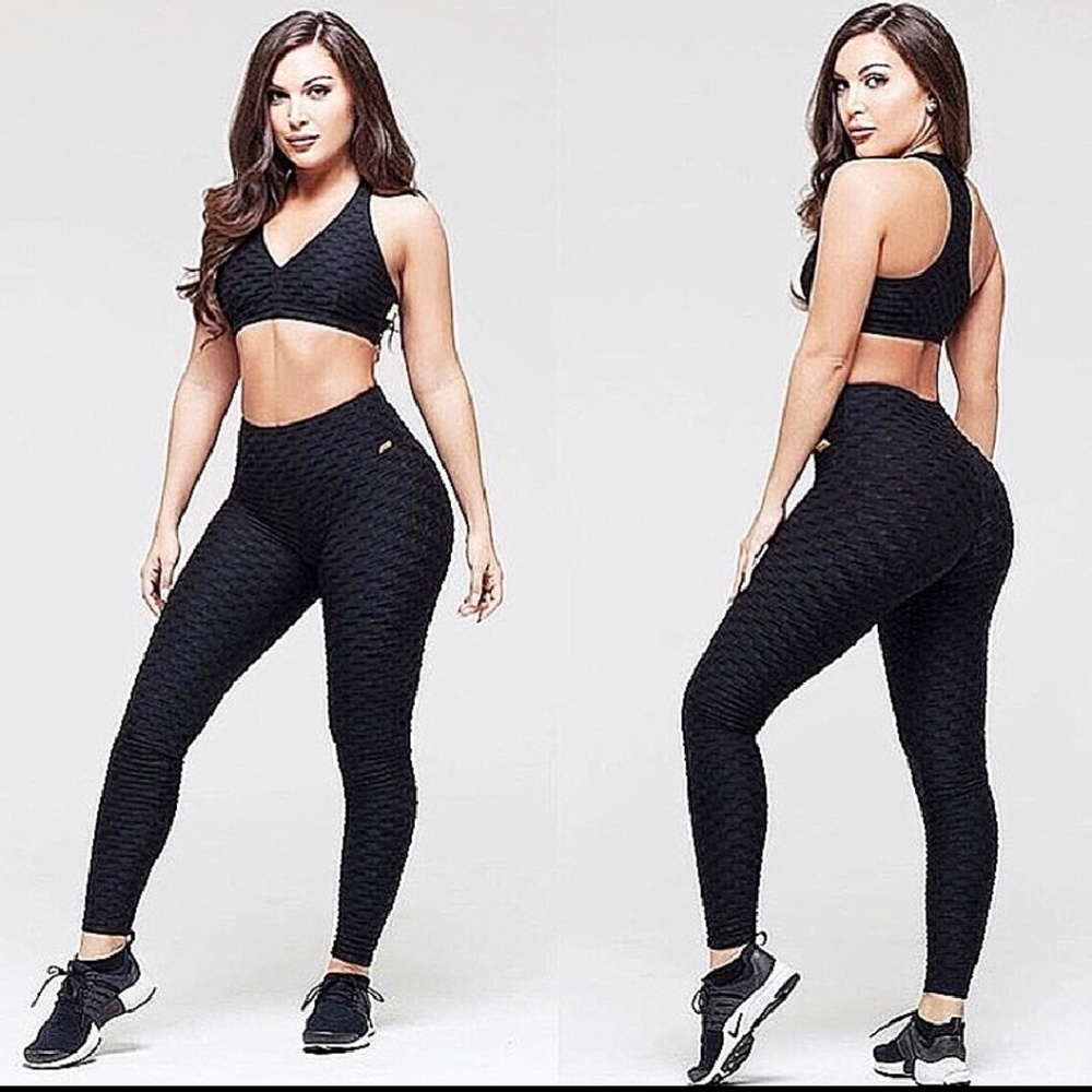 Brazilian honeycomb leggings